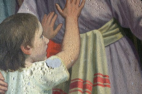 Herinrichting St. Urbanus Bovenkerk - detail beschadiging kruiswegstatie